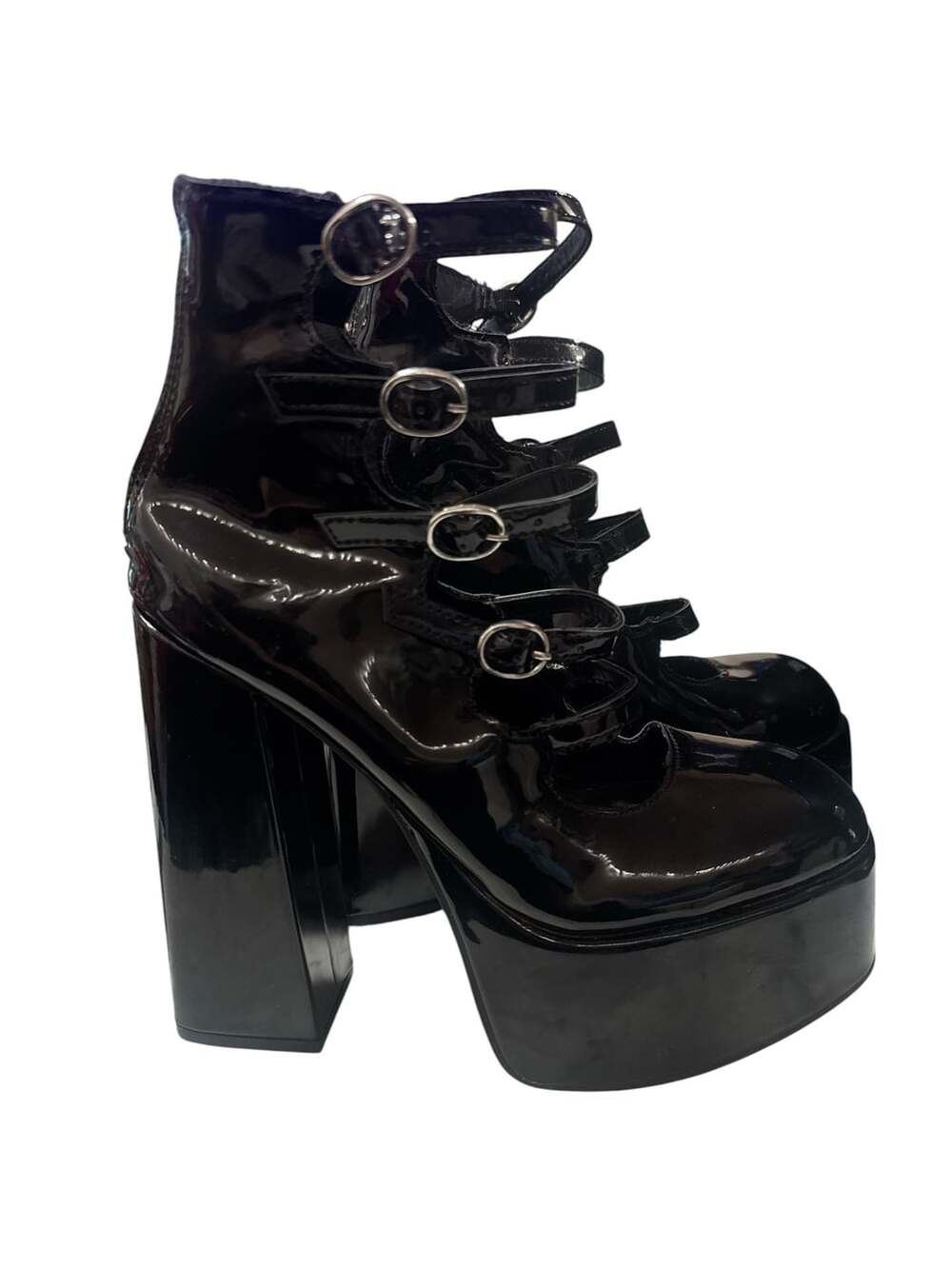 Dark coquette, Gothic Witchy Whimsigoth Y2K, Alternative Patent leather Boots